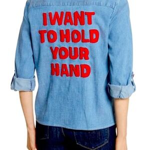 Alice + Olivia Beatles shirt